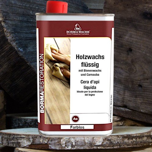 Holzwachs mit Bienenwachs - flüssig - Farblos - 500ml