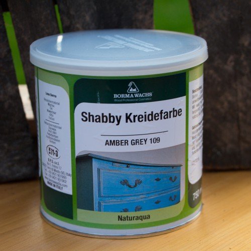 Kreidefarbe -Amber Grau- Shabby Chic Nostalgie Landhaus Vintage