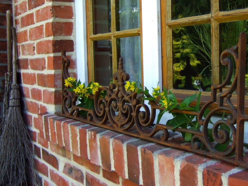 Blumenkasten Halter wie antik Halterung Fenstergitter Gitter für Blumenkästen 