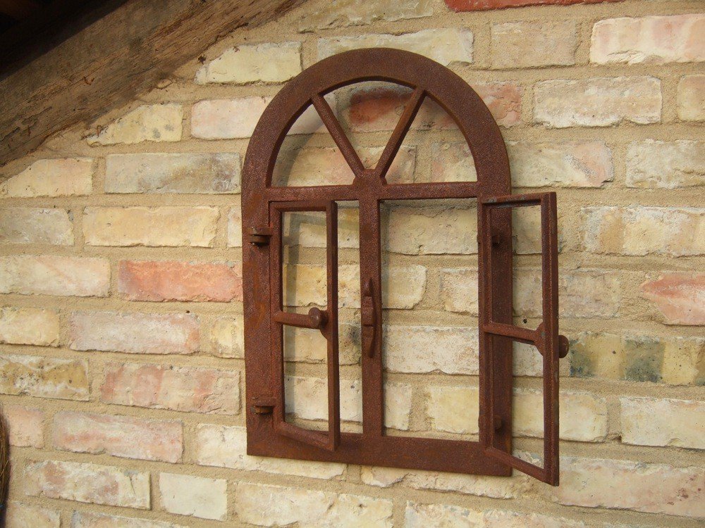 733a antiguo stallfenster hierro fundido ventana scheunenfenster stallgitter jardín 