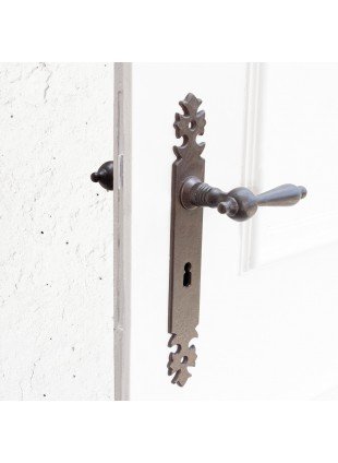 Drückergarnitur für Zimmertüren,  Edles Design | BB72 | Eisen braun