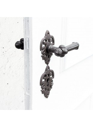 Drückergarnitur für Zimmertüren und Haustüren,Edles design | BB+PZ | Eisen braun