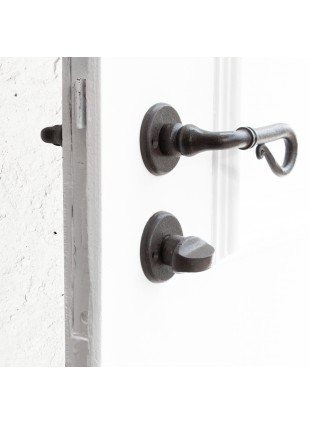 Drückergarnitur für Zimmertüren-Edles Design | BB | Eisen braun