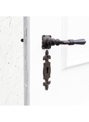 Drückergarnitur für Zimmertüren,  Rustikales design | BB | Eisen braun