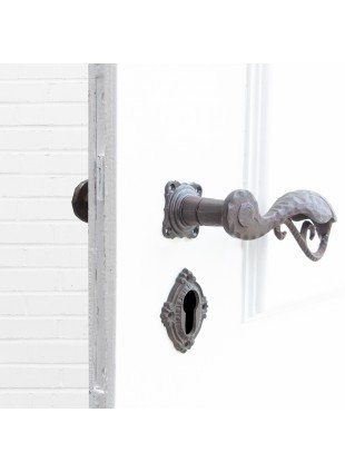 Drückergarnitur für Zimmertüren,  Edles design | PZ | Eisen braun