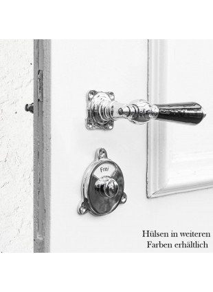Drückergarnitur für Zimmertüren-WC-Verschluss | BB | Nickel glanz