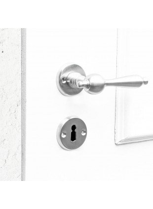 Drückergarnitur für Zimmertüren zeitloses Design | BB | Nickel matt