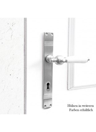 Drückergarnitur mit Langschildern für Zimmertüren - zeitloses Design | BB72 | Nickel matt
