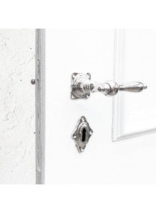 Drückergarnitur für Zimmertüren zeitloses Design | BB | Nickel glanz