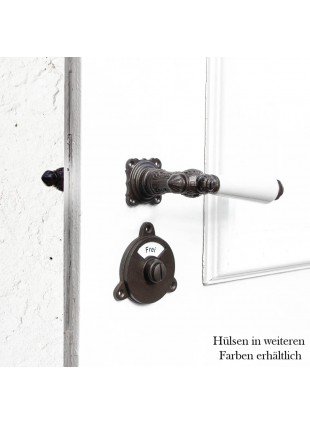 Drückergarnitur für Zimmertüren-WC-Beschlag | BB | Eisen braun