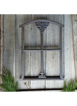 Stallfenster, Bauernfenster für Gartenlaube, Eisenfenster Gartenmauer 46 x 31cm 