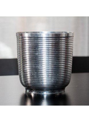 Aluminium Vase, Wickel-Optik, Vase, Deko-Flasche, Dekoration 