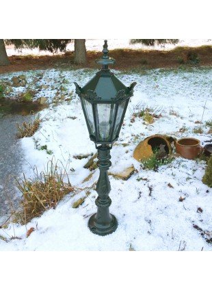 Mediterrane Gartenleuchte Aussenlampe Gartenbeleuchtung Stillampe - H.113 cm