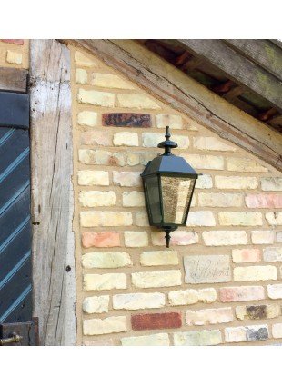 Außenlampe Haustür - schöne Landhaus Außenleuchte Wandlampe dkl-grün Triest 52cm