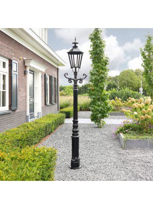 Straßenlaterne Alt-Brügge - H.218cm, schwarz