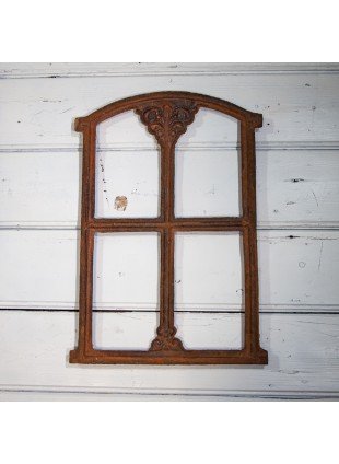 Stallfenster, Rostig, Bauernfenster, Eisenfenster, Gartenmauer 46 x 31cm 