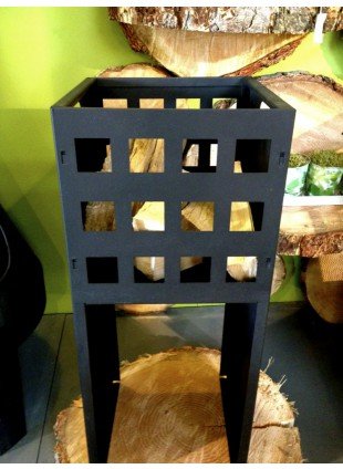 Eisenkorb Korb in modernem Design, Feuerkorb für Gartenfest, Quadro hoch