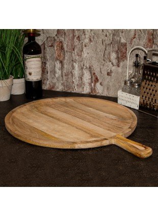 Großes Holzbrett Schneidbrett Küchenbretter Pizzabrett Präsentation 60,0x46,5 cm