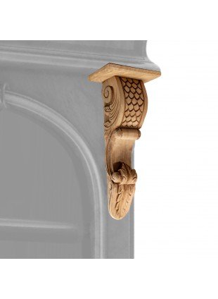 Ornament ,Schrankdeko, Dekoration  |Holz, beige | H42,5xB18,0cm