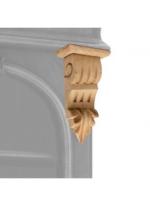 Ornament ,Schrankdeko, Dekoration  |Holz, beige | H26,0xB13,5cm
