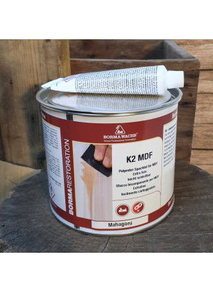 Holzmasse K2 MDF - Mahagoni - Restaurationsbedarf - 750g