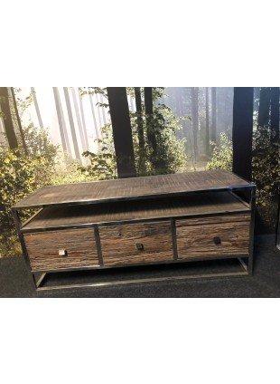 TV Tisch, Sideboard aus naturbelassenem Holz H.50