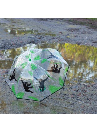 Kinderregenschirm mit Affenmotiv, Schirm für Kinder, Regenschirm Schimpansen