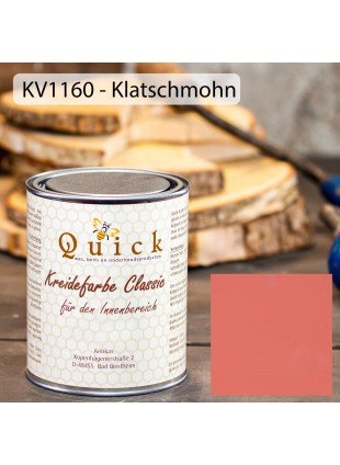 18,95 EUR/l - Kreidefarbe -Klatschmohn- Shabby Chic Nostalgie Landhaus Vintage