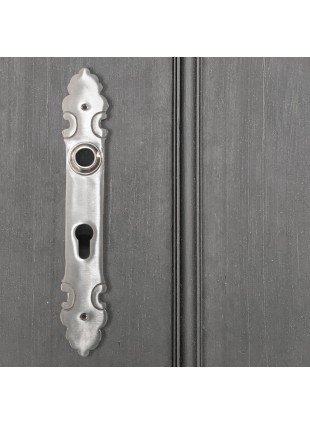 Langschild für Haustüren - Einzeln | PZ72 | Nickel matt