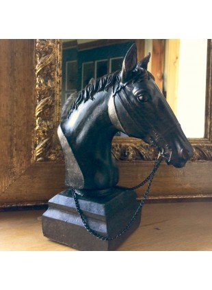 Tischdekoration Pferdekopf - Skulptur Pferd Geschenke Pferde Figuren Tiere