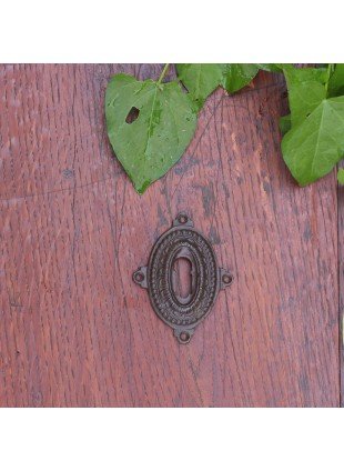 Schlüsselrosette für Zimmertüren(einzeln) - zeitloses Design |BB| Eisen, braun