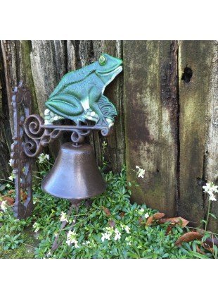 Türglocke mit Frosch, Gartenhaus Glocke, Tür Glocke Haustür Dekoration Vintage