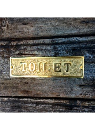 Messing Schild WC Tür Kunden Toilette - Toilette Gäste WC Schilder, Top-Qualität