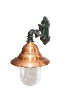 Lampe Kupfer Messing Wandlampe | Messing,grün|H51,0xB29,0 cm
