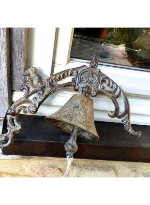 Landhausstil- Wand-Glocke, Tür-Glocke für Traumgärten, Haustür-Glocke wie antik 