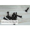 200x Schlitz Linsenkopfschraube f. Türbeschläge, DIN95 Holzschraube, Messing brüniert (3,5 x 20)
