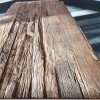 Sideboard niedrig - Zwei Flächen - moderne Nostalgie - Used Holz Optik mit verchromten Gestell