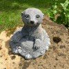 Erdmännchen - Tierfiguren Rasen Dekoration Steinfigur Gartendekoration Maulwurf