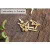 1x Schlitzschraube mit Linsenkopf (DIN 95) Messing blank Holzschraube (4,0 x 20)