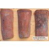 1x echt antike Ziegel aus rotem Ton Mönch Nonne -Model Georg- (30 cm)