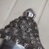 Buddha Wandbüste - Aluminium, silber - Closeup2